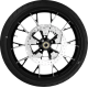 Coastal Moto Marlin Front Wheel - Black Cut (21") | Rotors (11.8") | Dunlop Tire (130/60B21) - 0335-0018  PKG-MAR213BC-ABST